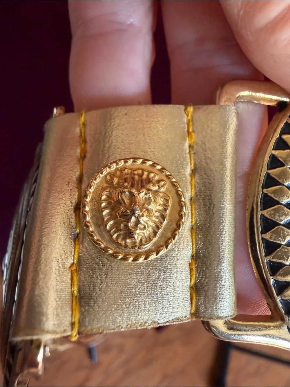Vintage Captiva Collectibles Gold Concho Medallion Belt Size Small
